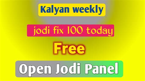Peoples are very exited to play <b>Weekly</b> <b>Jodi</b> Chart. . Kalyan fix fix weekly jodi